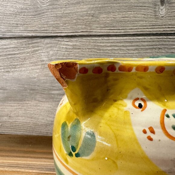 Vietri Italy Campagna Chicken Large Pitcher - Picture 9 of 14